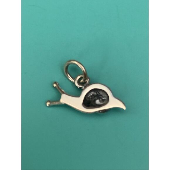 .925 Snail 3D Sterling Silver Jewelry Charm #garden #bug - Picture 2 of 3